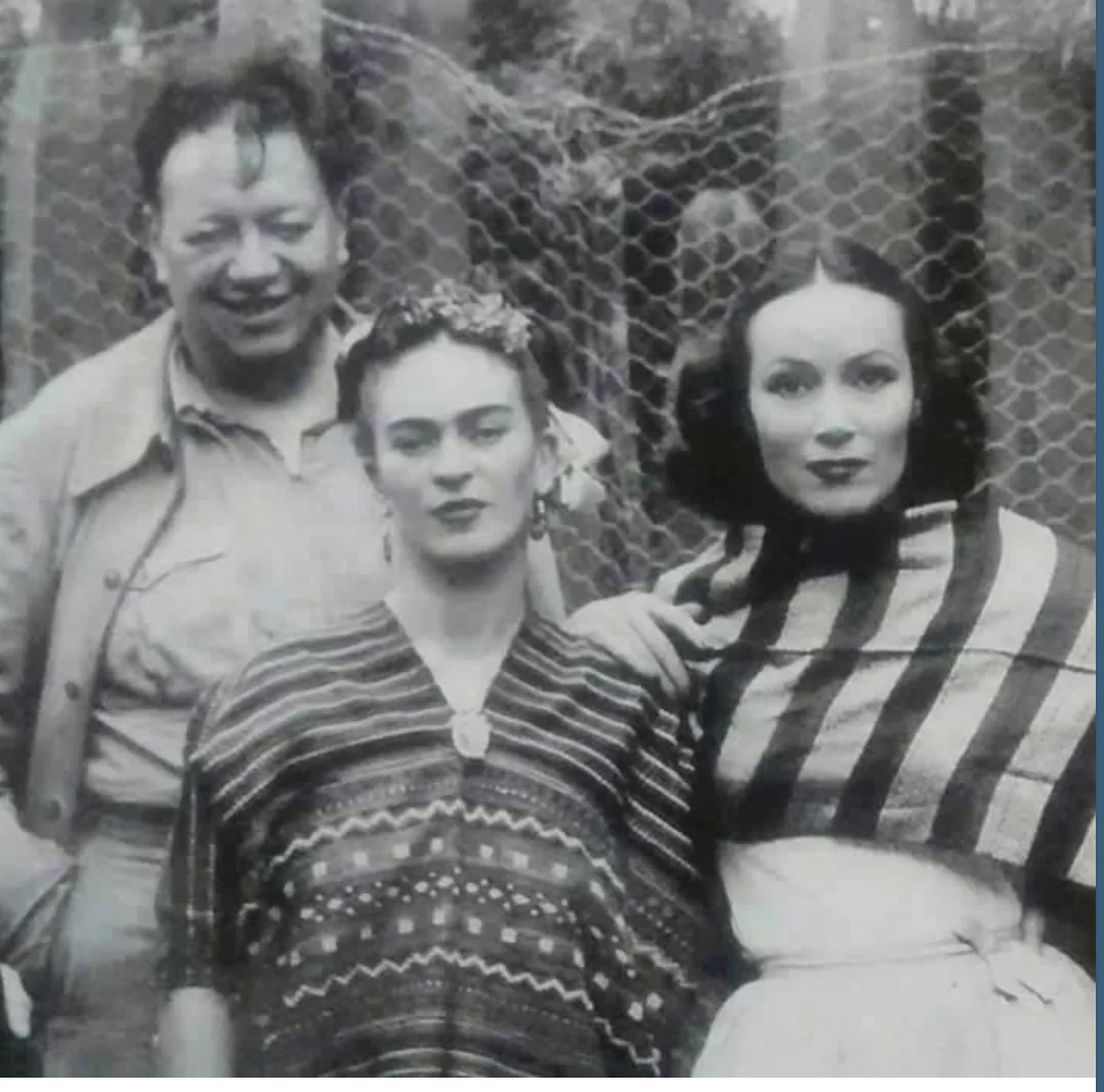 Diego Rivera, Frida Kahlo and Delores del Rio, 1932